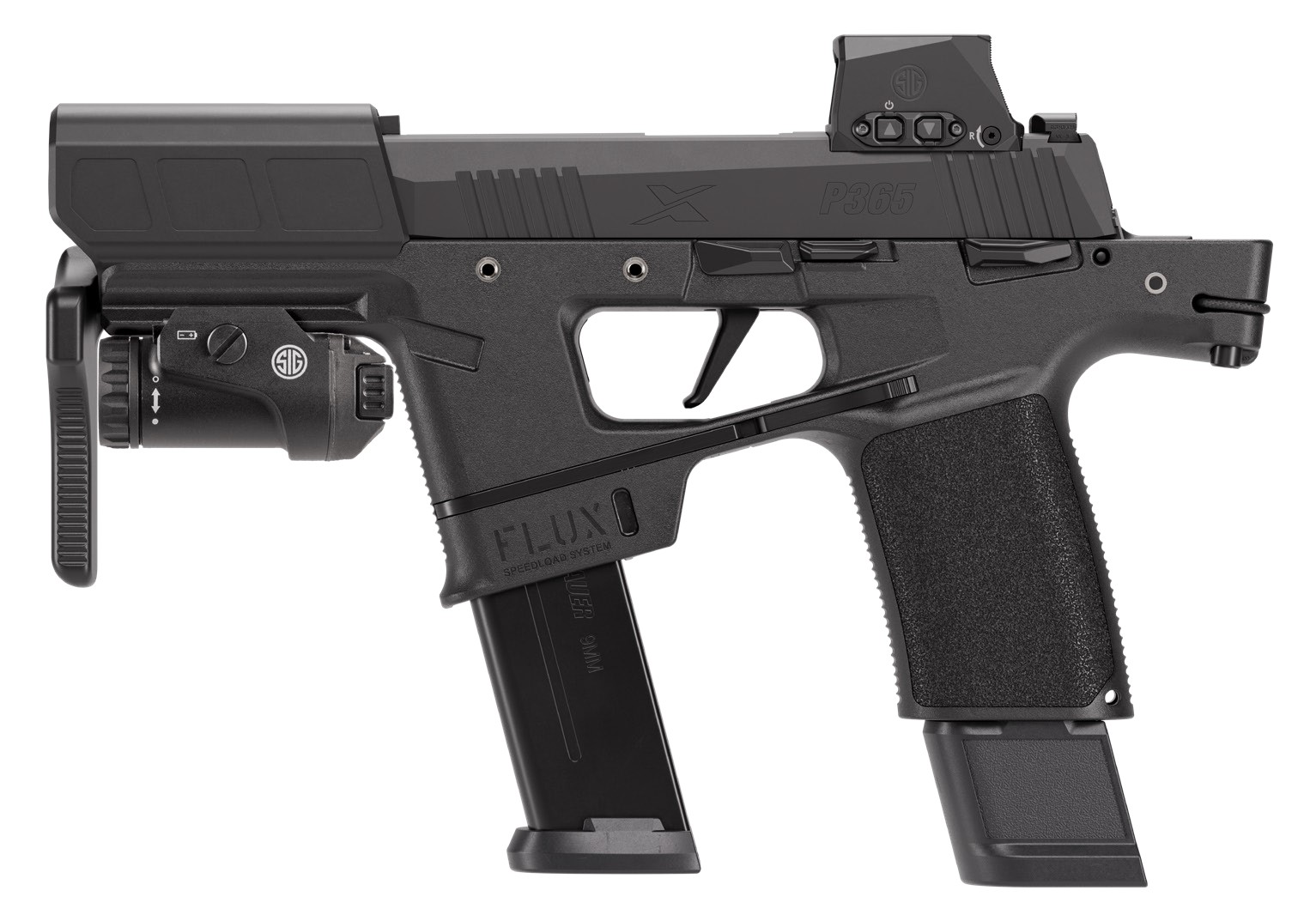 SIG SAUER P365 FLUX 9MM BLK 25+1 TAC KIT