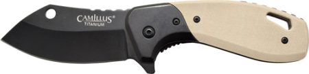 CAMILLUS CHONK DROP POINT - 2.75" SS BLADE G10 HANDLE TAN