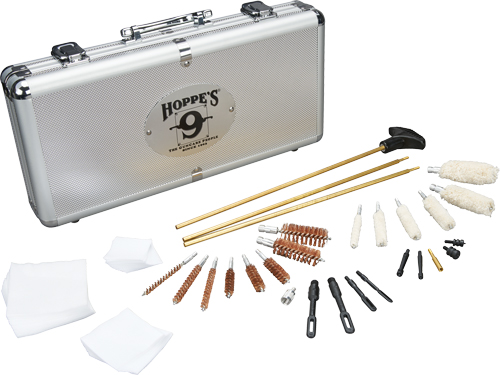 HOPPES DELUXE GUN CLEANING KIT - BRASS ROD 31PC W/ALUMINUM BOX - Image 2