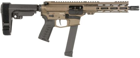 CMMG PISTOL, BANSHEE, FIXED EJECTOR, 9MM, 8", MIDNIGHT BRONZE W/ADJ RIP BRACE