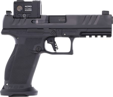 WALTHER PDP PRO ACRO INSTALLED - 9MM 4.5" 10-SHOT BLACK FRAME