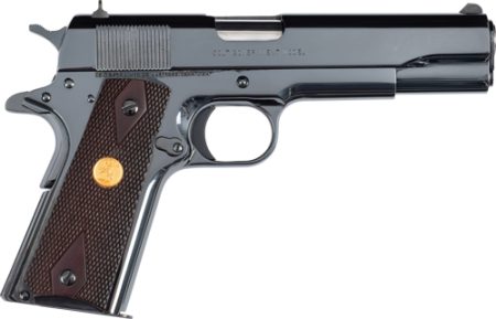 COLT GOVERNMENT 1911 38 SUPER - 5" 9RD ROYAL BLUE ROSEWOOD