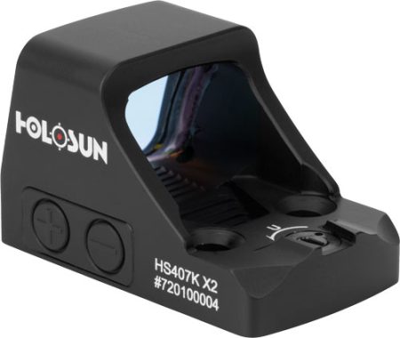 HOLOSUN 407 OPEN REFLEX RED 6- - MOA DOT SHK AWK COMPACT PISTOL