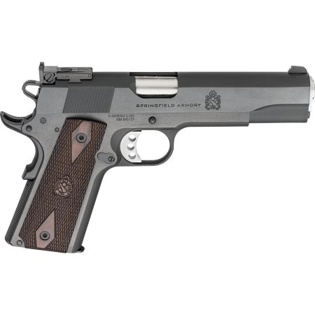 Springfield 1911 Garrison Target Handgun 45 Auto 7rd Magazine 5'' Barrel Adjustable Rear Sight